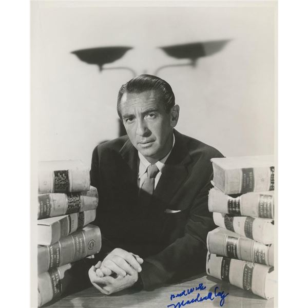 Macdonald Carey signed "Days of Our Lives" photo