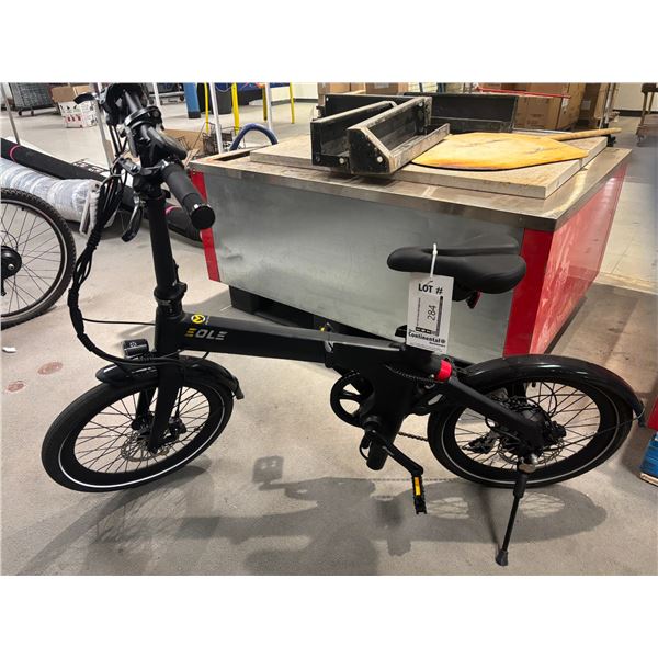 VÉLO ÉLECTRIQUE PLIABLE MORFUNS EOLE X AVEC SUSPENSION ARRIÈRE (NOIR)