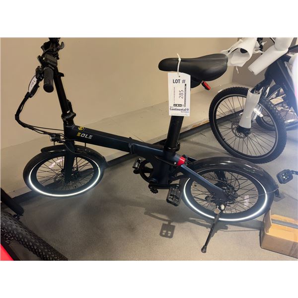 VÉLO ÉLECTRIQUE PLIABLE MORFUNS EOLE X AVEC SUSPENSION ARRIÈRE (BLEU)