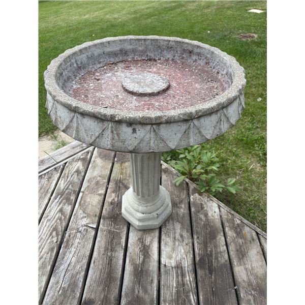 Cement Bird Bath