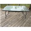 Image 1 : Glass Top Patio Table