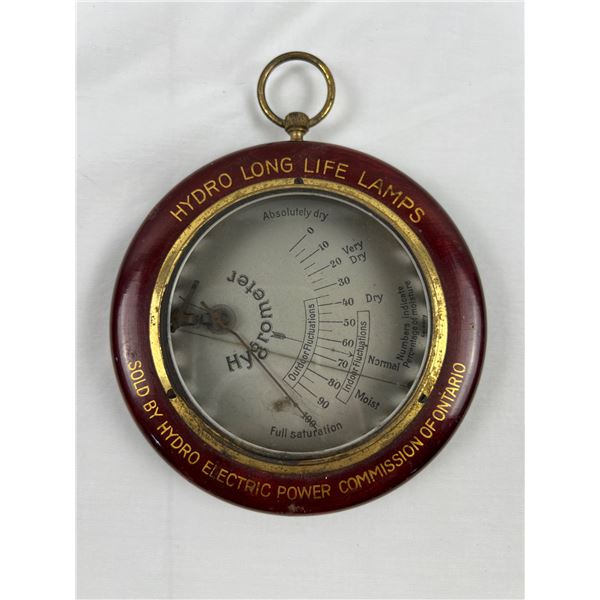 Hydro Electric Power Commission Hygrometer