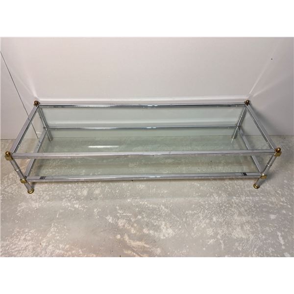 Two Tier Glass Coffee Table