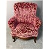 Image 1 : Vintage Fuchsia Upholstered Armchair