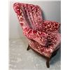 Image 3 : Vintage Fuchsia Upholstered Armchair