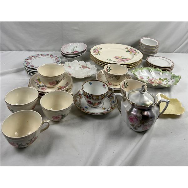 Assorted Floral China