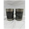 Image 1 : Pewter Pudel Pointer Cups