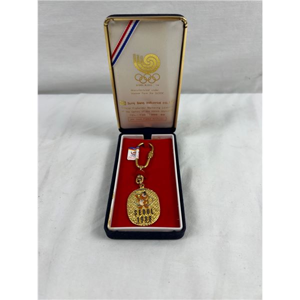24K Plated Seoul 1988 Olympic Keychain