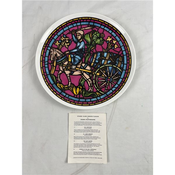 Stained Glass Window Plate Artwork