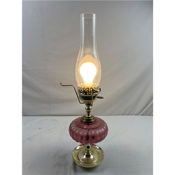 Art Glass Electric Lantern