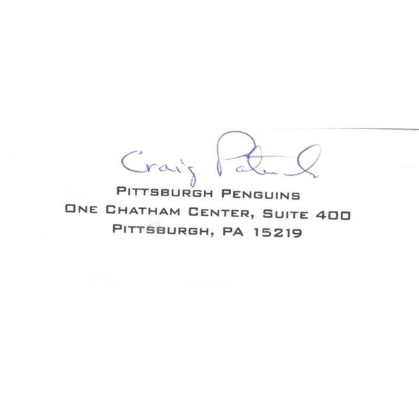 Pittsburgh Penguins Craig Patrick signed photo