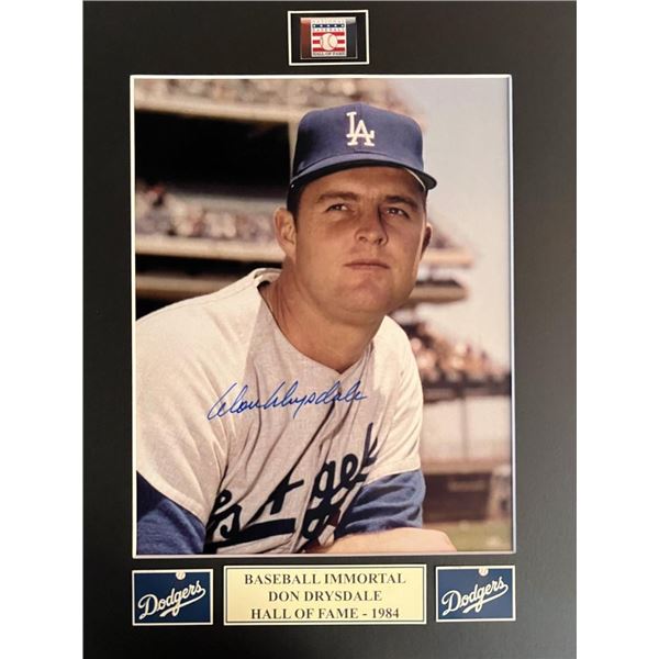 Don Drysdale signed photo