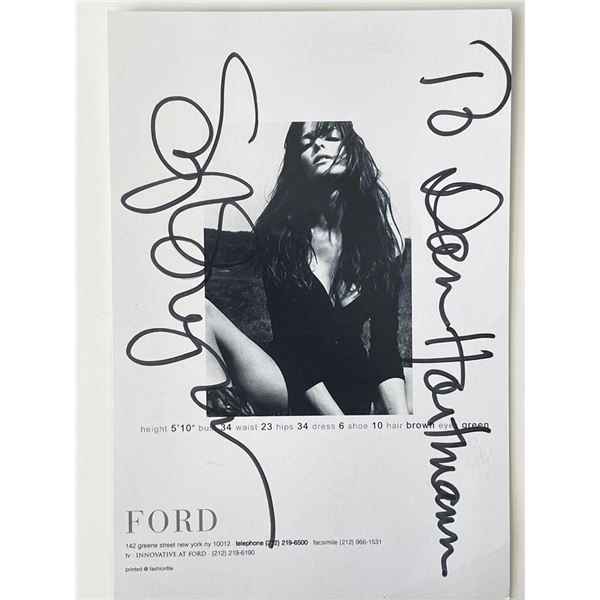 Model Stephanie Seymour signed photo