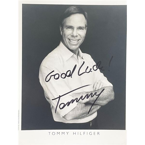 Fashion designer Tommy Hilfiger signed photo