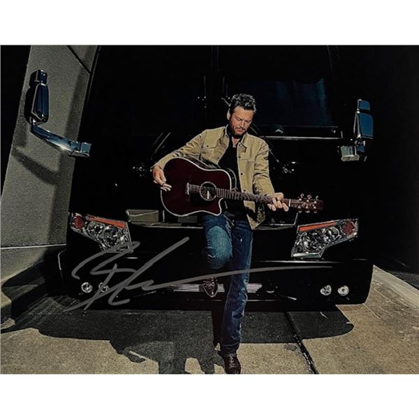 Country Superstar Blake Shelton signed photo
