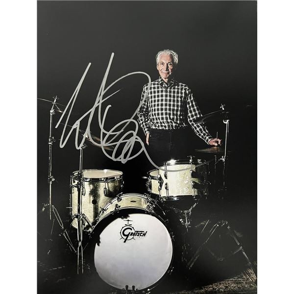 Rolling Stones Charlie Watts signed photo