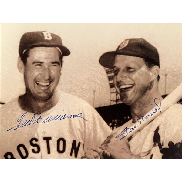Ted Williams / Stan Musial signed photo