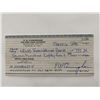 Image 1 : Walter Cunningham signed check