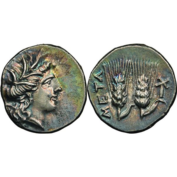 Hannibal, 213-207 av. J.C.  1/4 Shekel selon le poids carthaginois, AU  1.69 g.  Avers : Tête de Dém