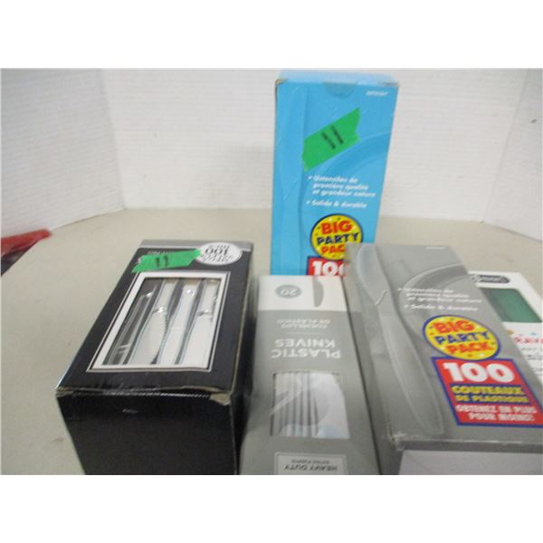 PLASTIC CUTLERY - 5 BOXES