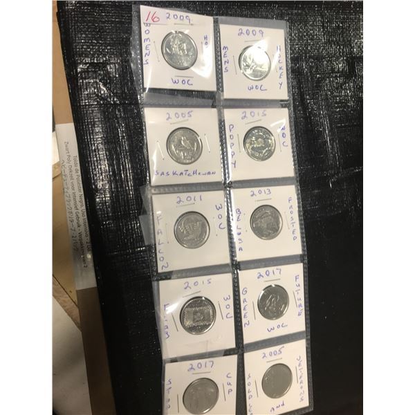 10 ASSORTED CANADIAN QUARTERS
