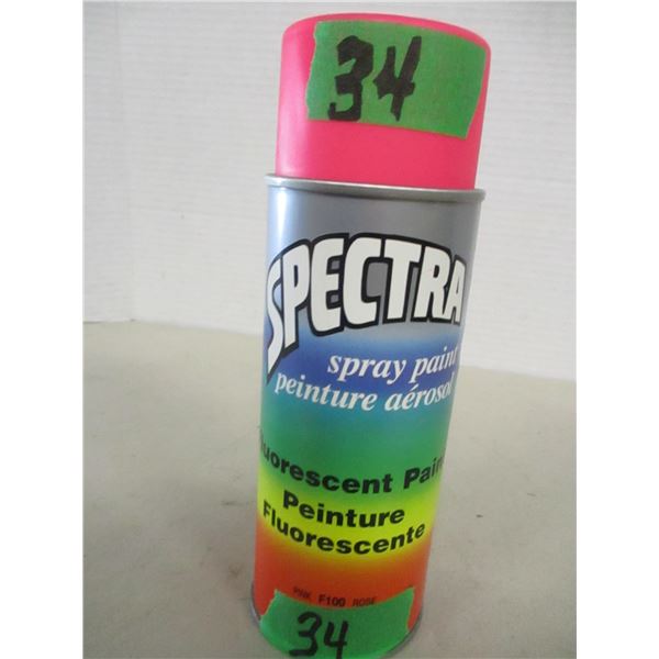 LIKE NEW:  SPECTRA PINK FLUORESCENT PAINT (340G) - CAN