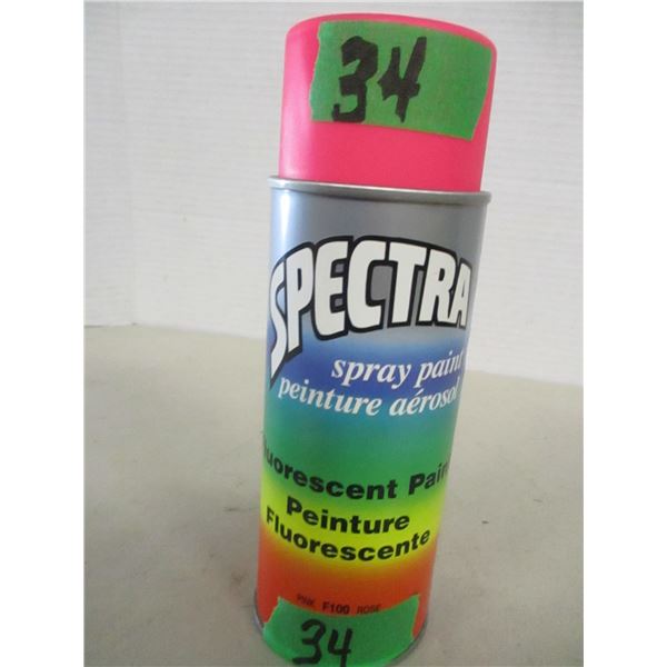 LIKE NEW:  SPECTRA PINK FLUORESCENT PAINT (340G) - CAN