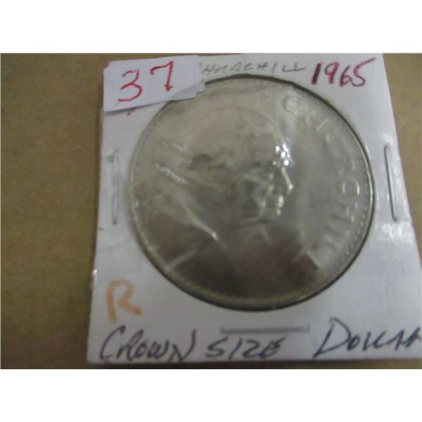 1965 SIR WINSTON CHURCHILL CROWN SIZE DOLLAR