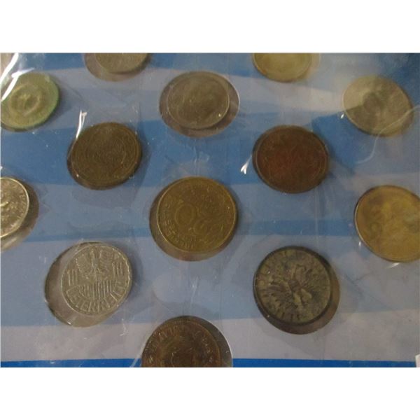 APPROX. 14 ASSORTED WORLD COINS