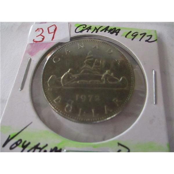 1972 CANADA VOYAGER DOLLAR COIN