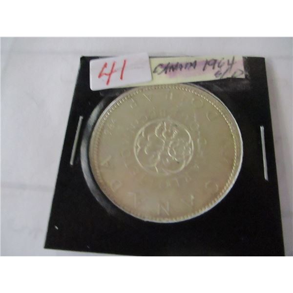 1964 CANADA CHAROLETTOWN SILVER DOLLAR