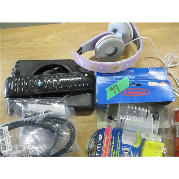 TRAY C/W ASSORTED OFFICE SUPPLIES