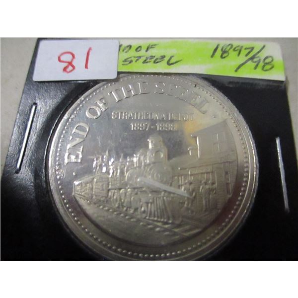 1897 - 1898 END OF STEEL KLONDIKE DOLLAR