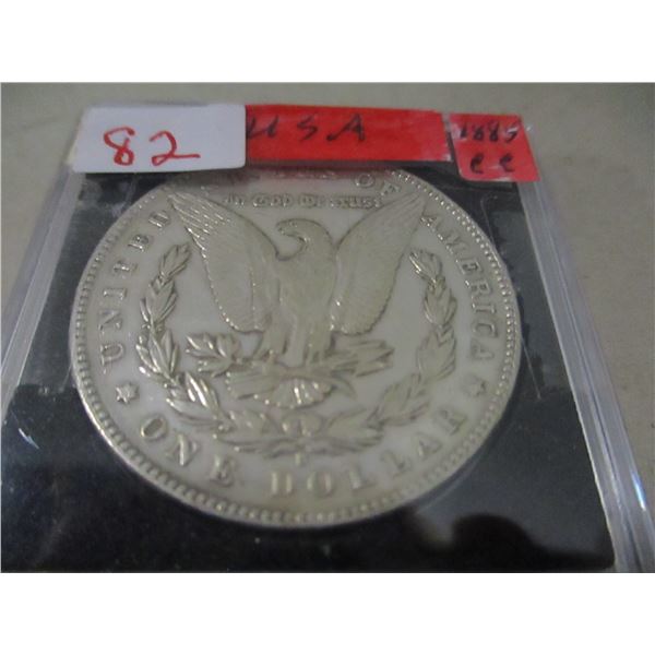 1885 CARSON CITY USA SILVER DOLLAR (NOT TESTED - AS IS - SILVER CONTENT NOT VERIFIED)