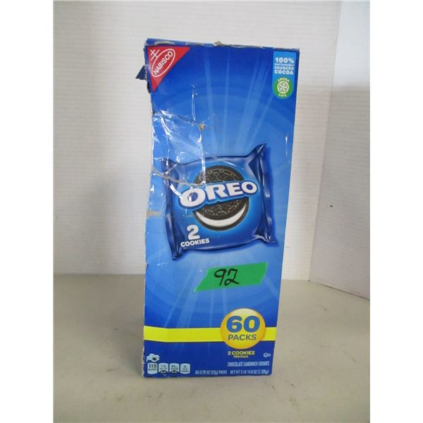 SHELF PULLS (AS IS):  APPROX. 60 X 2 PACK OREO COOKIES