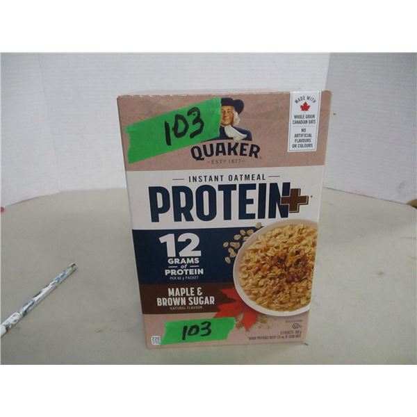 SHELF PULLS (AS IS):  INSTANT OATMEAL MAPLE & BROWN SUGAR (6 PACKS) - BOX