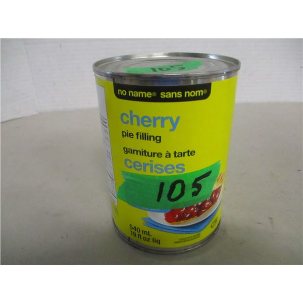SHELF PULLS (AS IS):  NO NAME CHERRY PIE FILLING (540 ML) - CAN