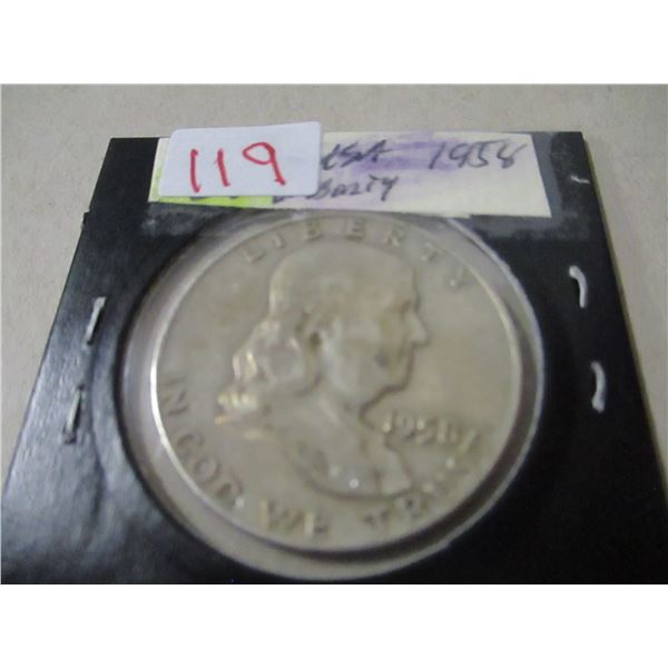 1958 LIBERTY USA SILVER HALF DOLLAR