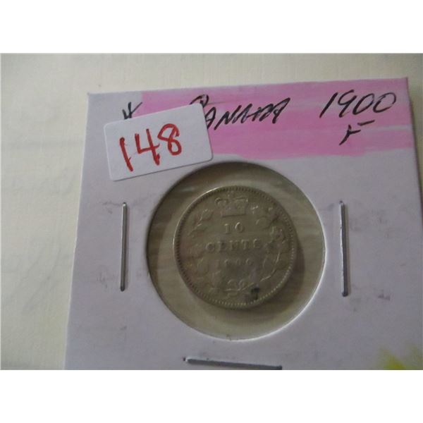 1900 FINE VICTORIAN SILVER DIME