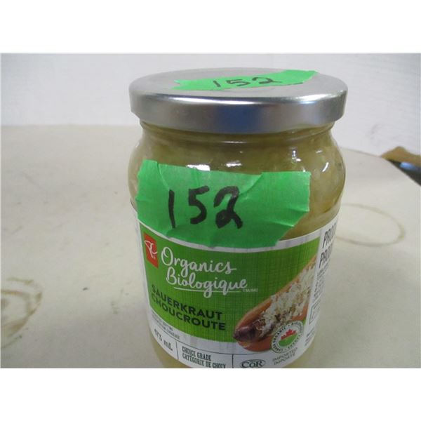 SHELF PULLS (AS IS):  SAUERKRAUT (473 ML) - JAR
