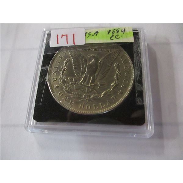 1884 CARSON CITY USA SILVER DOLLAR (NOT TESTED - AS IS - SILVER CONTENT VERIFIED)