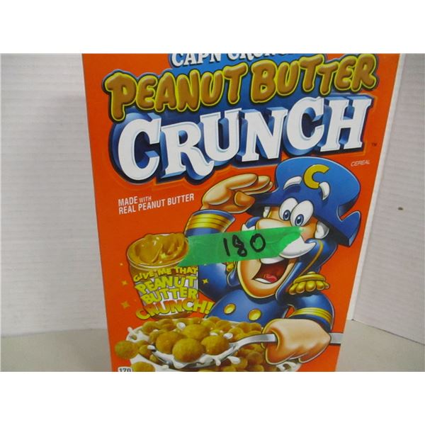 SHELF PULLS (AS IS):  CAPTAIN CRUNCH PEANUT BUTTER CEREAL (325G) - BOX