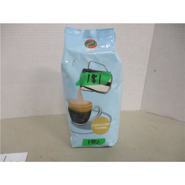 SHELF PULLS (AS IS):  CAPPUCINO TOPPING (1000G) - BAG