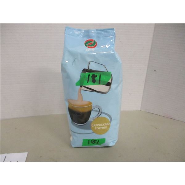 SHELF PULLS (AS IS):  CAPPUCINO TOPPING (1000G) - BAG