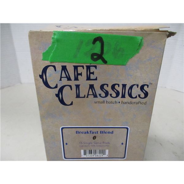 SHELF PULLS (AS IS):  BREAKFAST BLEND COFFEE (15 SINGLE PODS) - PACKAGE