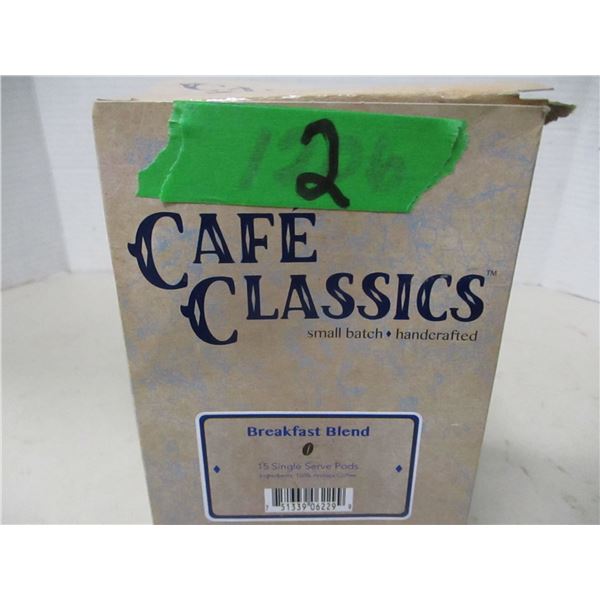 SHELF PULLS (AS IS):  BREAKFAST BLEND COFFEE (15 SINGLE PODS) - PACKAGE
