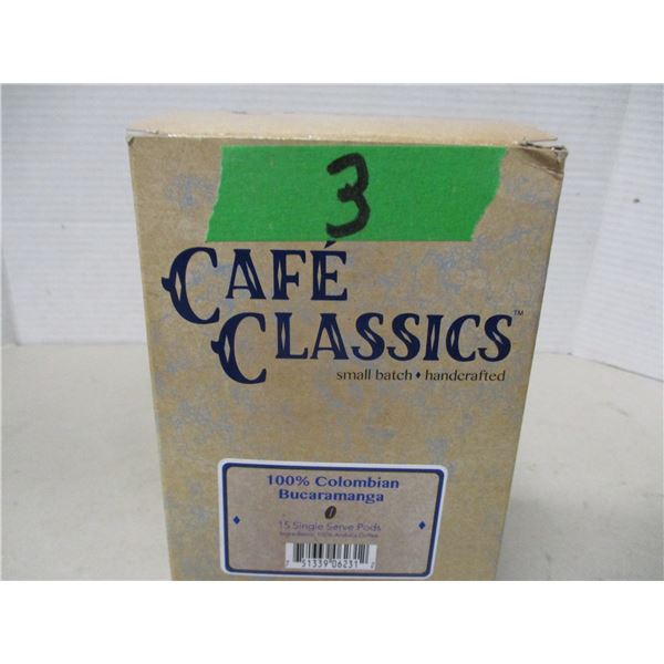 SHELF PULLS (AS IS):  SINGLE SERVE DECAF COLUMBIAN COFFEE (15 PODS) - PACKAGE