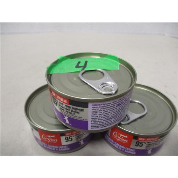 ORIJEN CHICKEN & SALMON ENTRÉE CAT FOOD (3 CANS X 85G) - BUNDLE