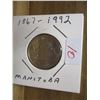 Image 1 : 1867 - 1992 CANADA MONITOBA QUARTER