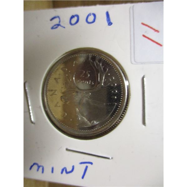 2001 CANADA MINT QUARTER